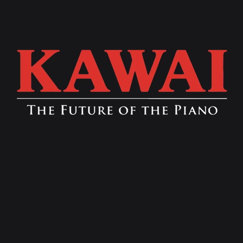 Kawai Piano Brand Logo with Slogan "The Future of the Piano" Female Pullover Hoodie