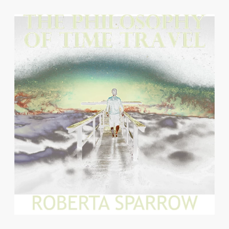 Ethereal Time Travel Philosophy: A Sci-Fi Book Cover Pin