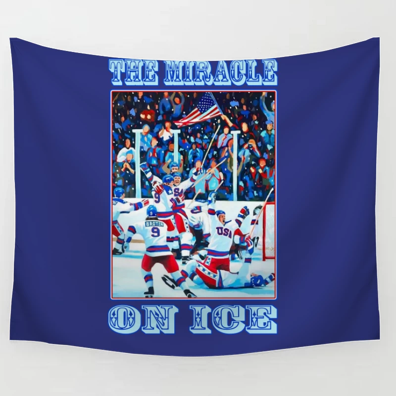 Team USA 1980 - THE MIRACLE ON ICE Tapestry