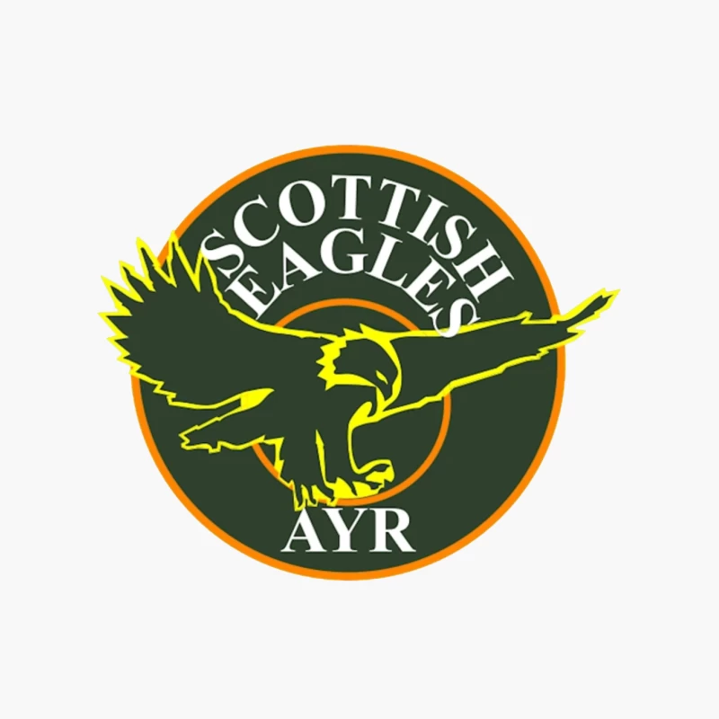 Scottish Eagles Ayr Sports Team Logo Cotton Tote Bag