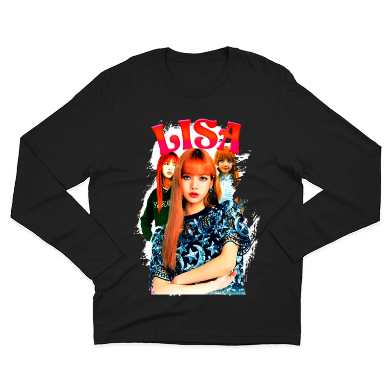 LISA: A K-Pop Icon in Fashion and Music Male Long Sleeve T-Shirt