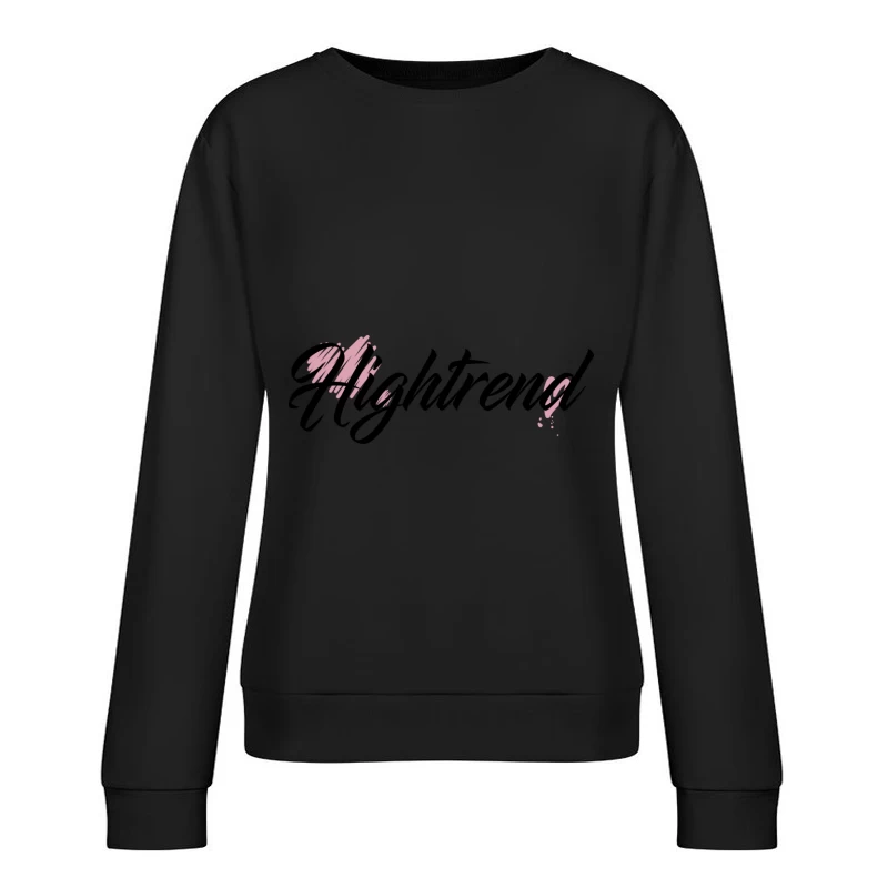 Handgeste mit roter Farbe Damen Pullover Sweatshirt