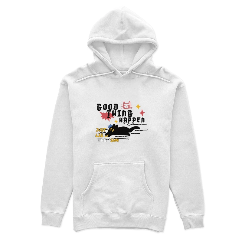 Gute Dinge geschehen, Sonnenkatzendesign Damen Pullover Hoodie
