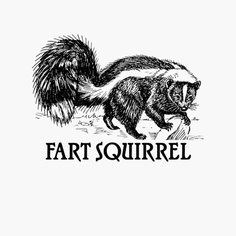 Skunk aka Fart Squirrel Cotton Tote Bag