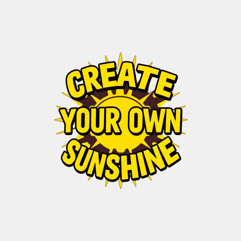 Create Your Own Sunshine Inspirational Quote Male Tank Top