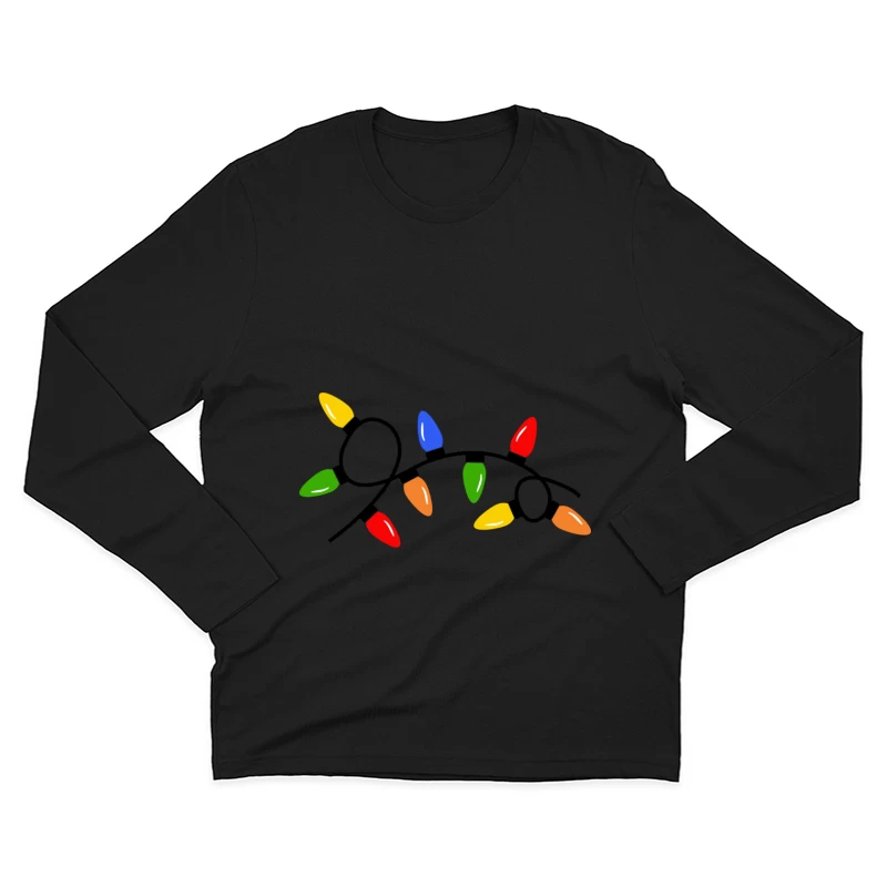 Guirlandes de fêtes colorées Homme Manches Longues T-Shirt