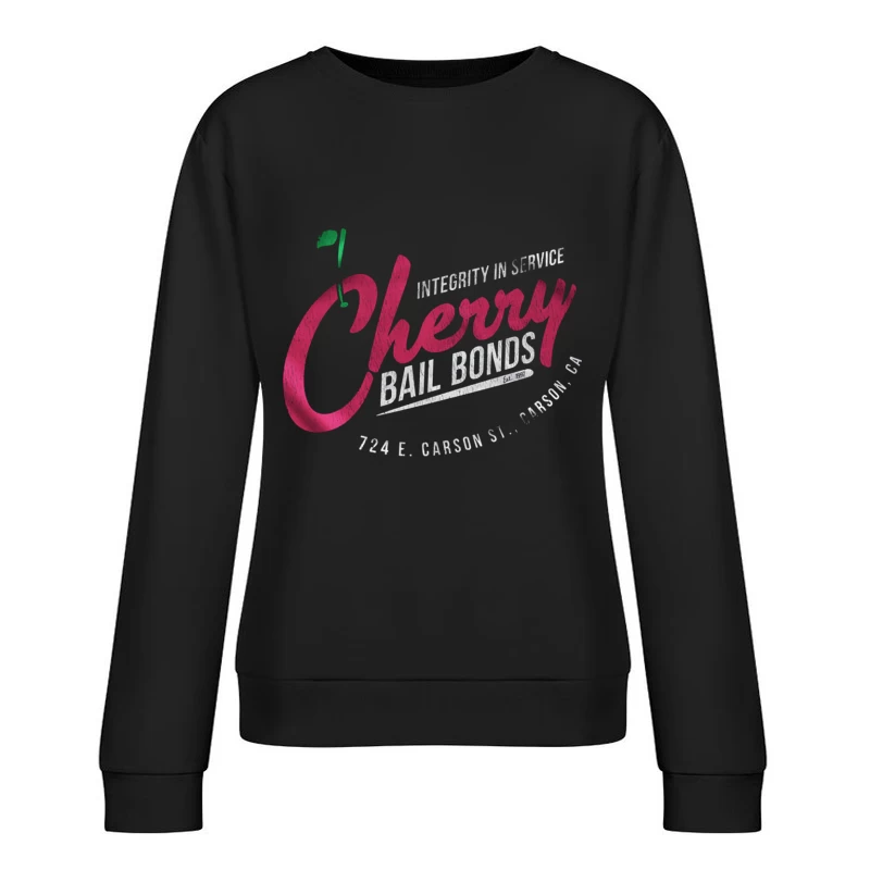 Cherry Bailbonds Retro Female Pullover Sweatshirt