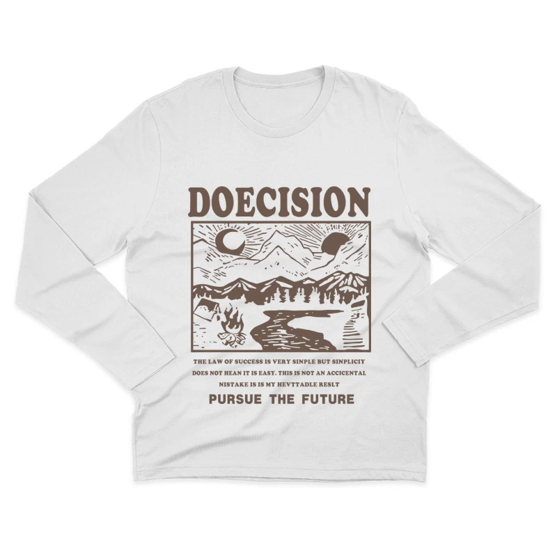 Natur, Berge und Erfolg Herren Langarm T-Shirt