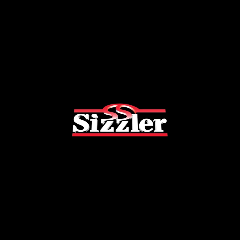 Sizzler Restaurant Chain Logo Design in Red and White iPhone Case