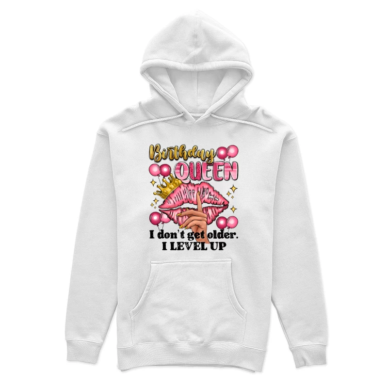 Reine d'anniversaire avec couronne et ballons Femme Sweat à capuche