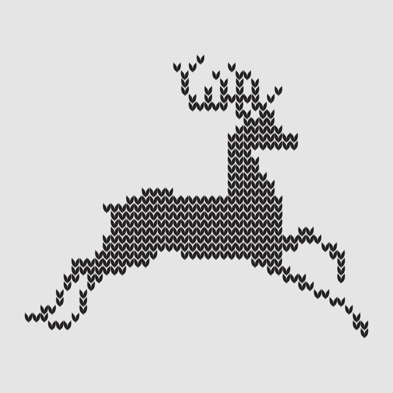 Motif de cerf en pixel art Femme Sweat à capuche