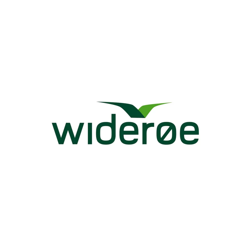 Wideroe Airlines Green Bird Logo Design Mouse Pad