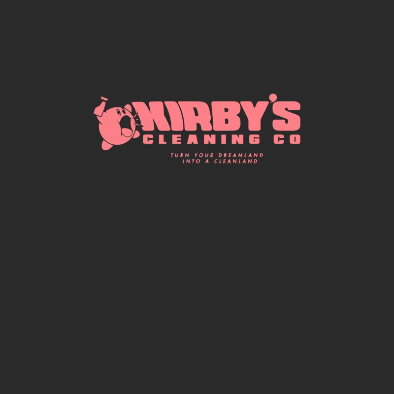 Pink Cartoon Vacuum Cleaner Logo for Kirby's Cleaning Company Baseball Cap