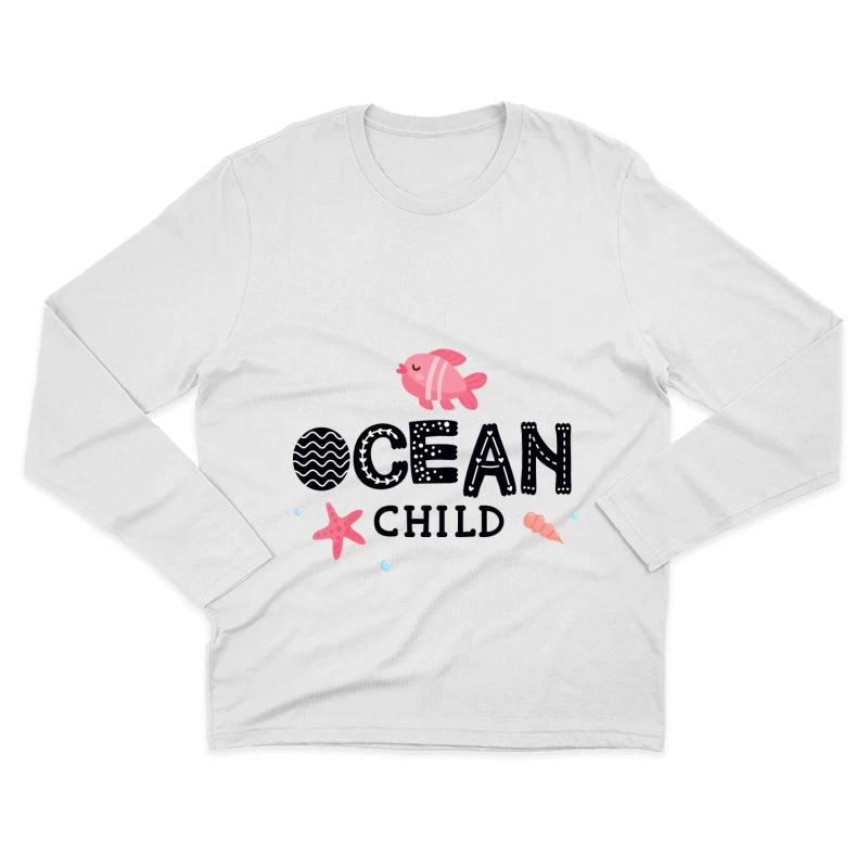 Enfant de l'océan avec motifs marins Homme Manches Longues T-Shirt