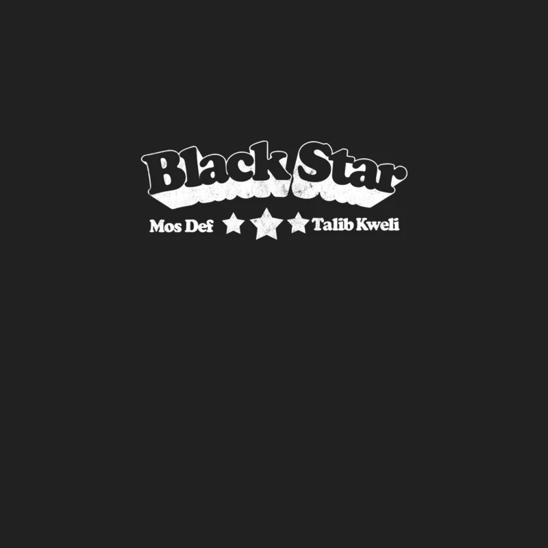 Black Star   Hip Hop Typography Design Bucket Hat