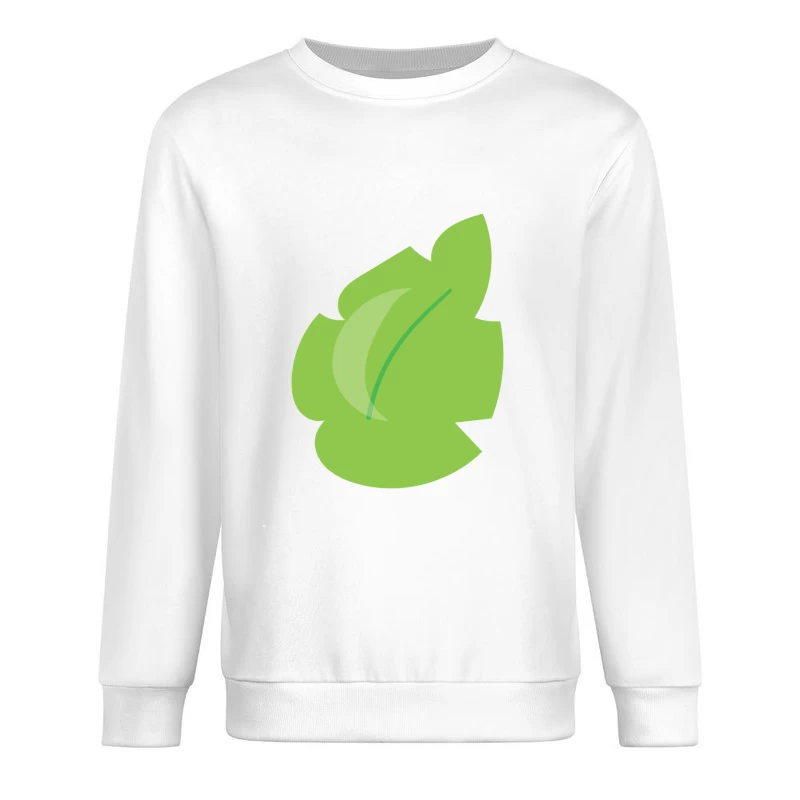 Icône de feuille verte Homme Sweat-shirt à enfiler