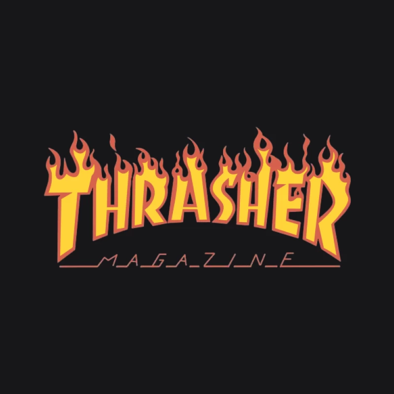 Design du Logo Flamboyant de Thrasher Magazine Homme Sweat à capuche