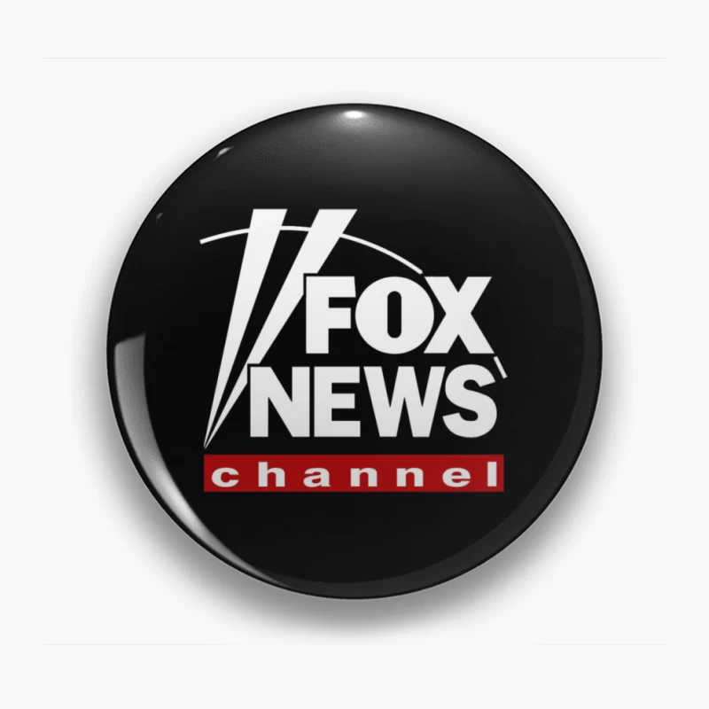 Fake News Channel Fox News Logo Pin