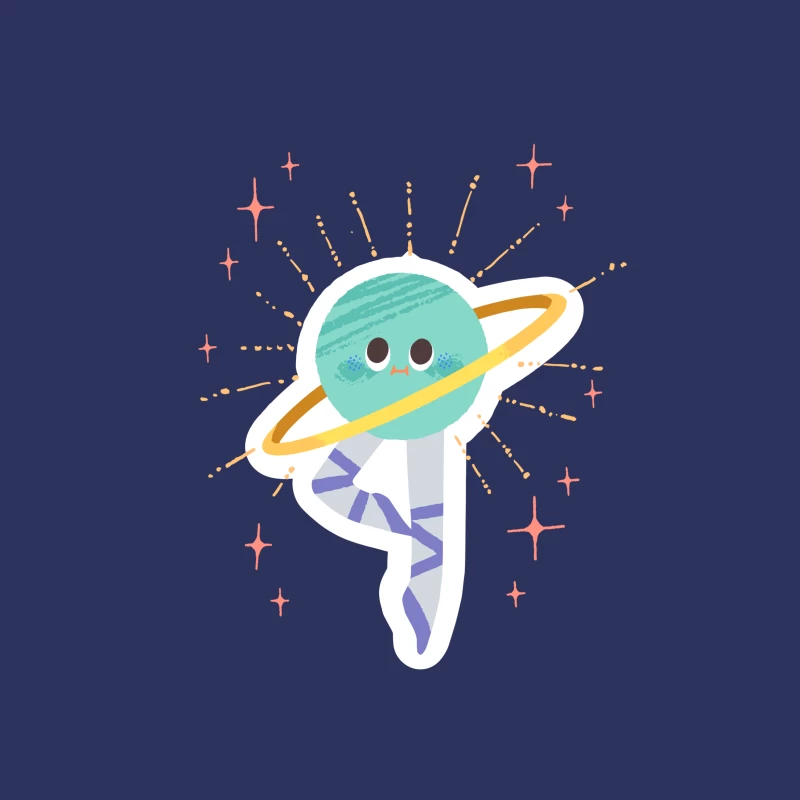 Niedlicher Saturn im Ballett Damen T-Shirt