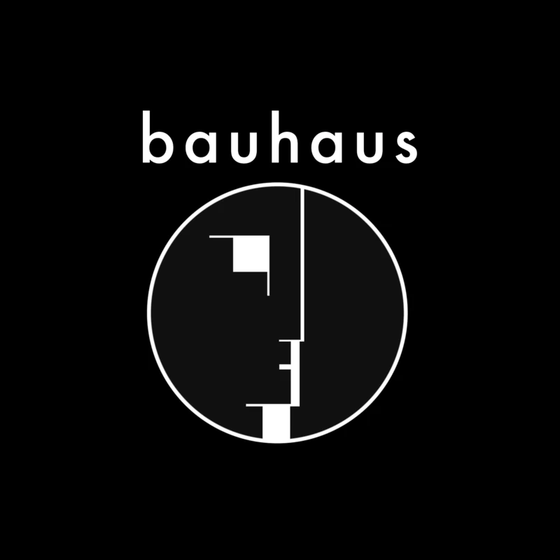 Iconic Bauhaus Minimalist Design Logo Throw Pillow