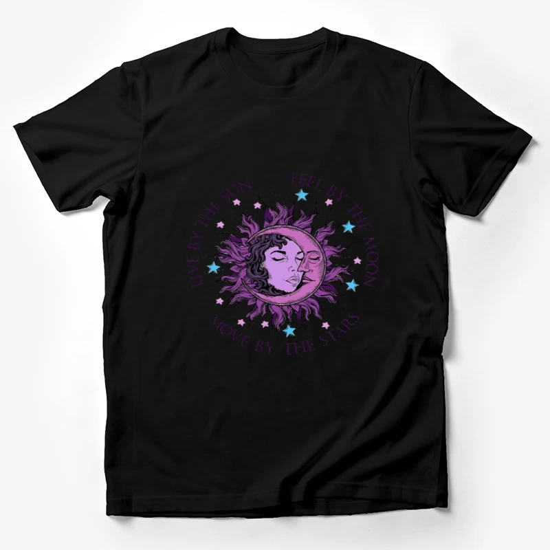 Vivre par le soleil, sentir par la lune Homme T-Shirt