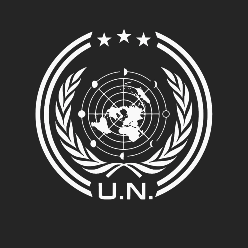 UN Logo Retro Male Pullover Sweatshirt