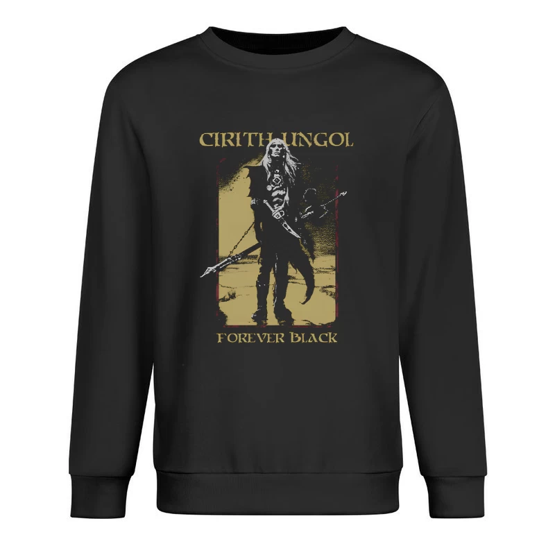 Cirith Ungol Forever Black Male Pullover Sweatshirt