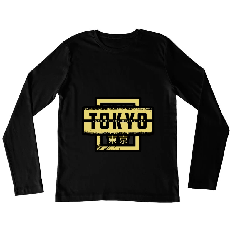 Tokyo: Land of the Rising Sun Graphic Design Female Long Sleeve T-Shirt