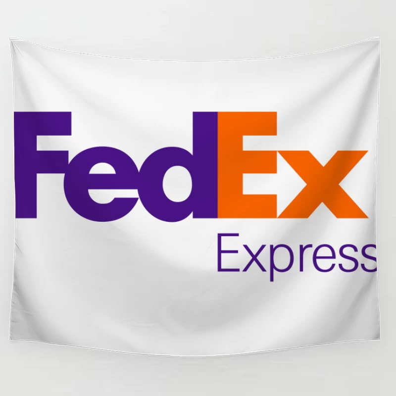 FedEx Express Corporate Logo Design in Purple and Orange Tapestry