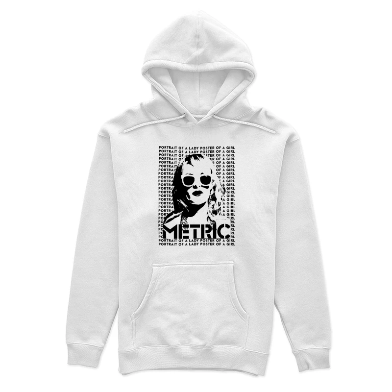 Metric Portrait Of A Lady Female Pullover Hoodie