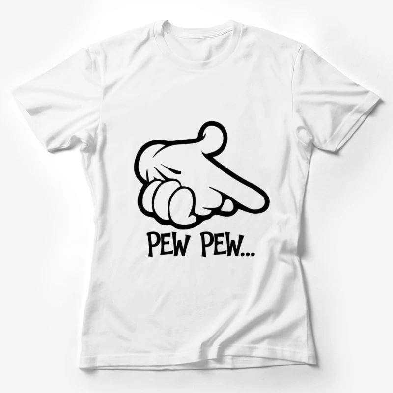 Comic-Hand mit 'Pew Pew' Damen T-Shirt