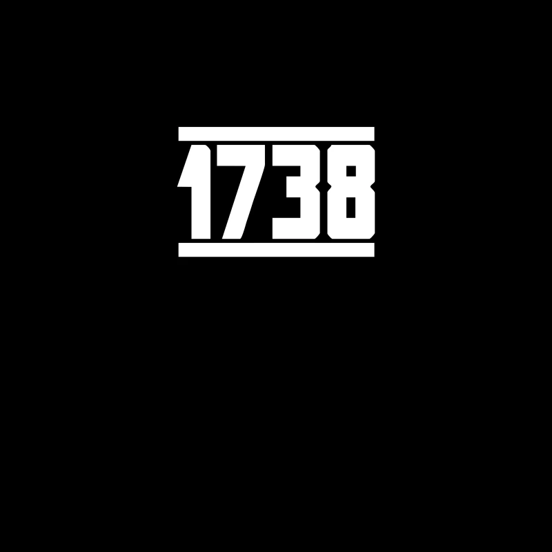 Graphic Design Featuring the Number 1738 Travel Mug