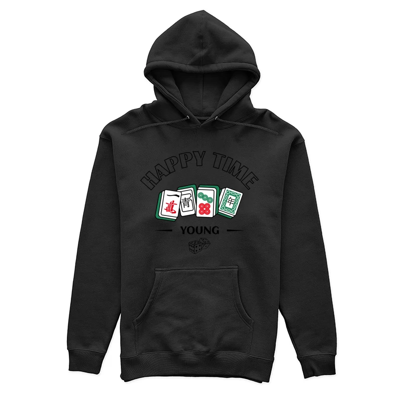 Mahjong Spielsteine Illustration Damen Pullover Hoodie