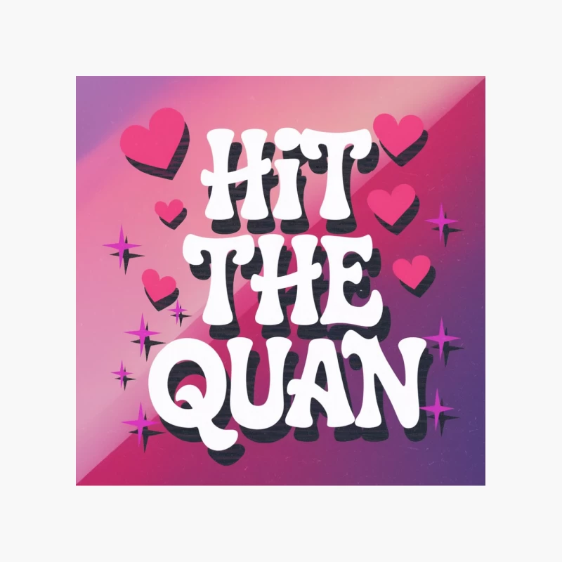 Retro Pink Graffiti-Style Typography with Hearts: Urban Motivational Art Cotton Tote Bag