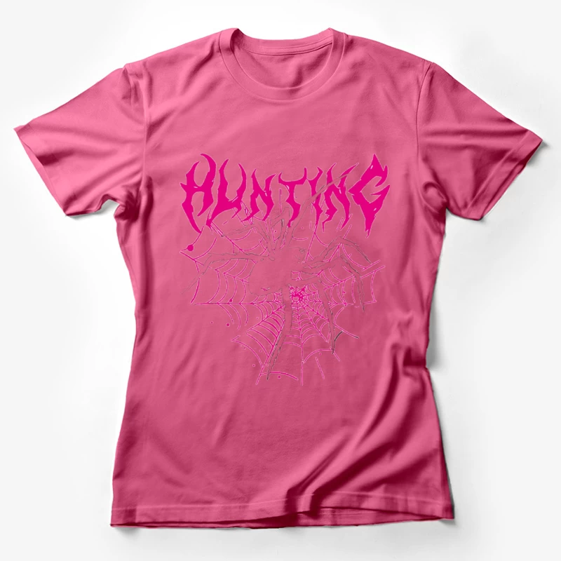 Spinnennetz-Jagd-Design Damen T-Shirt