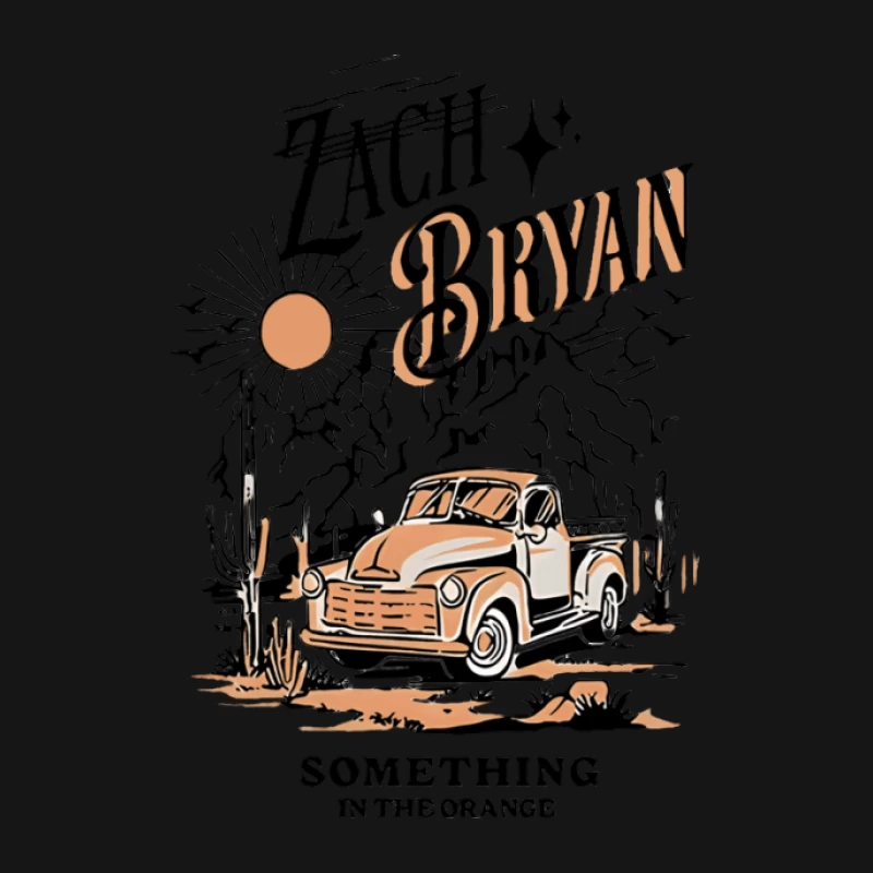 Zach Bryan Truck Illustration Herren T-Shirt