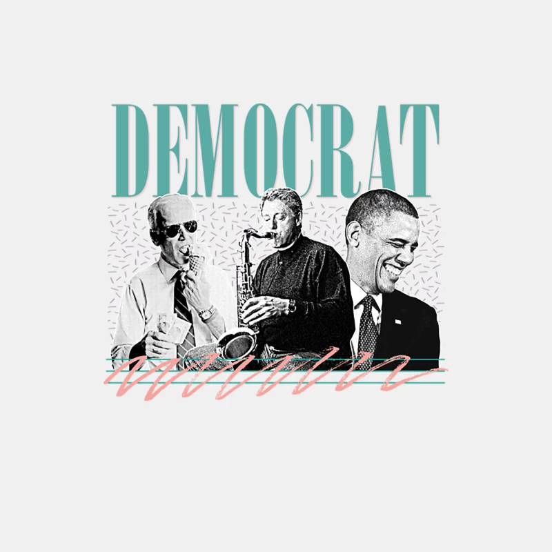 Democrat   Retro Style Aesthetic Design Male Tank Top