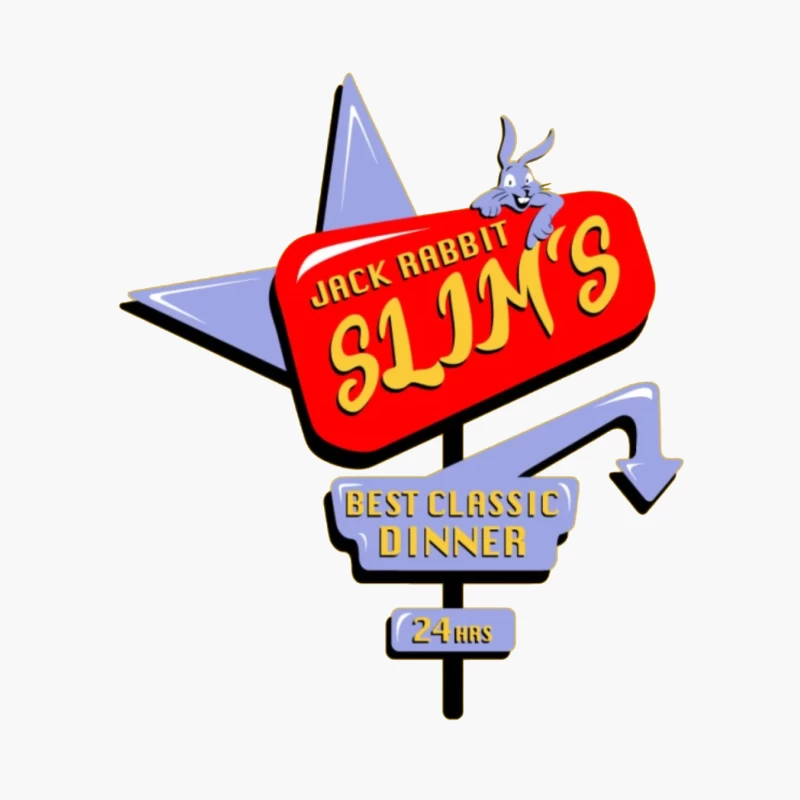 Jack Rabbit Slims Diner 1 Cotton Tote Bag