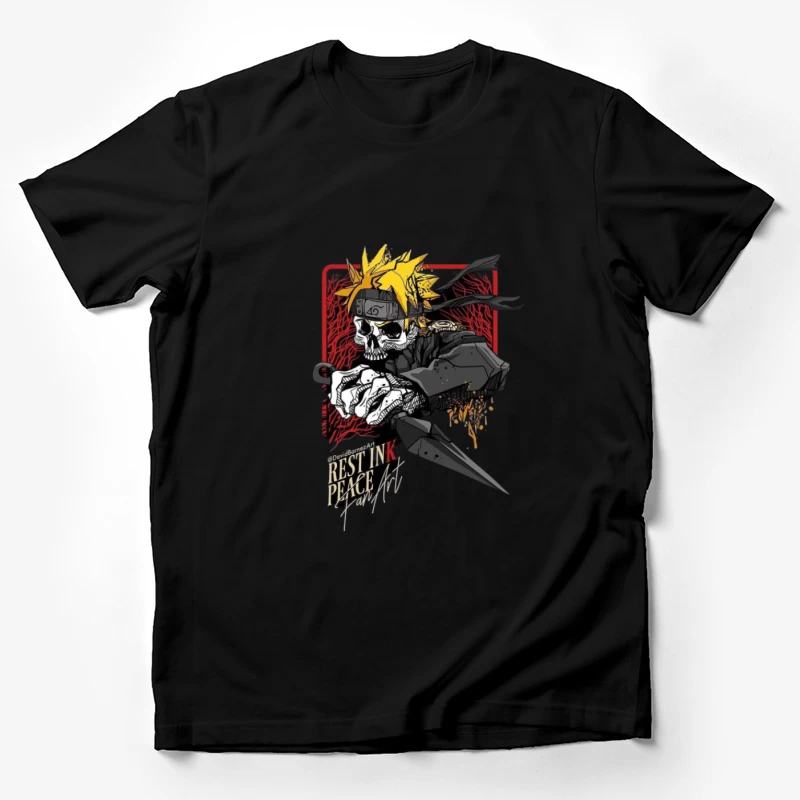 Skelett-Ninja-Kunst mit Kunai Herren T-Shirt