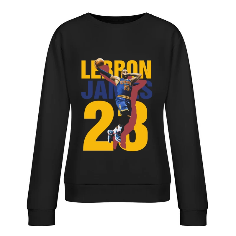 LeBron James Basketball Player Graphic Female Pullover Sweatshirt