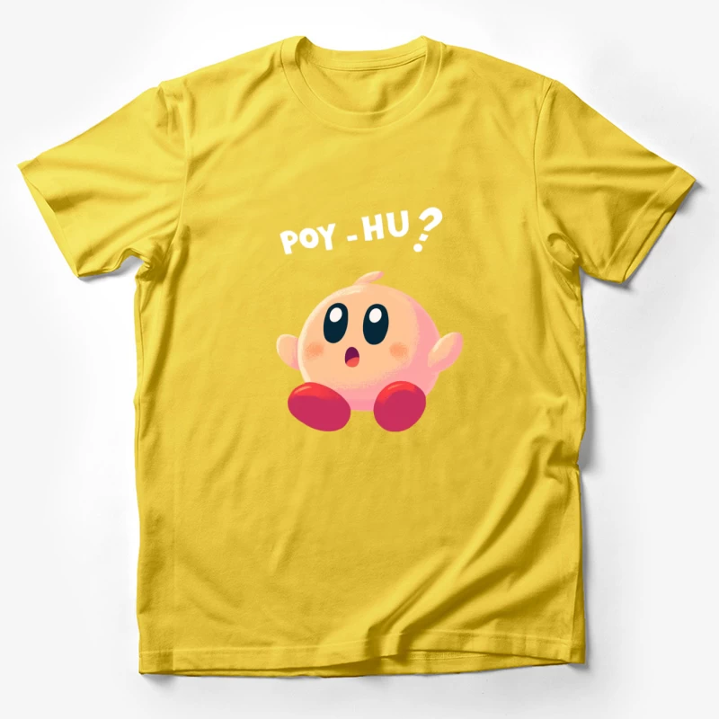 Cute Pink Kirby: Iconic Nintendo Video Game Character Male T-Shirt
