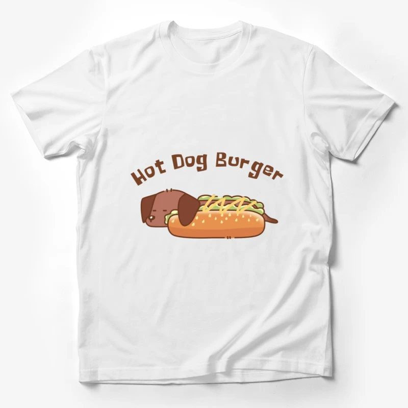 Süßer Hot Dog Burger Design Herren T-Shirt