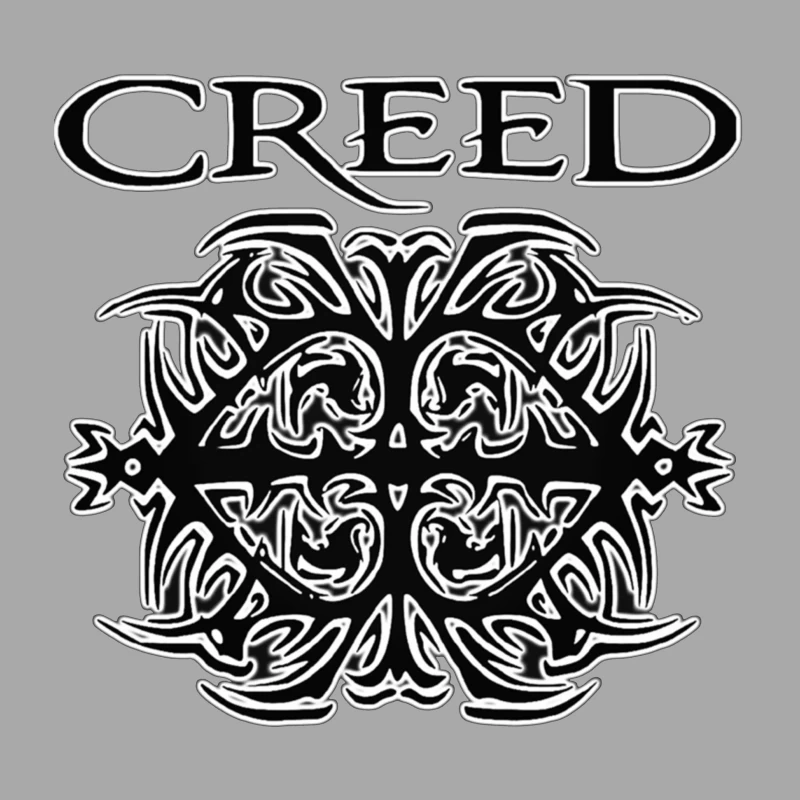 Creed Band Logo with Tribal Gothic Design Male Pullover Hoodie