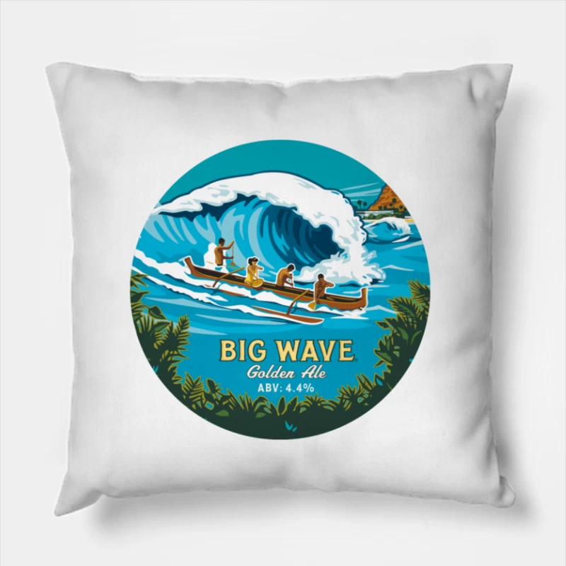 Kona Big Wave Throw Pillow