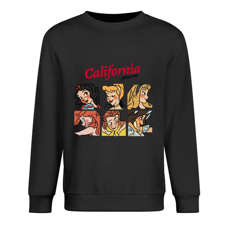 Disney Prinzessinnen Kalifornien Herren Pullover Sweatshirt