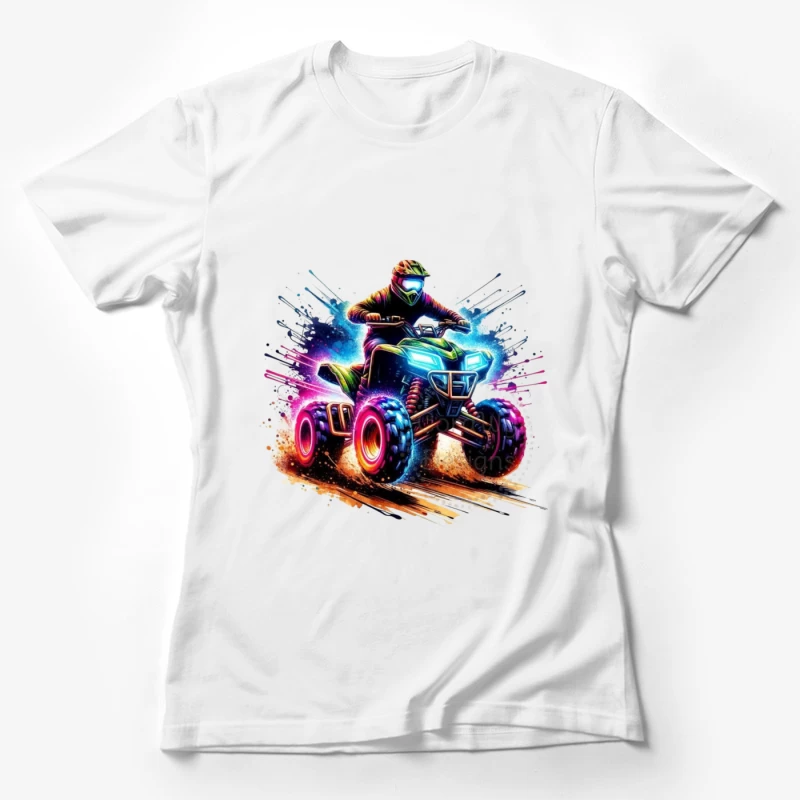 Exciting ATV Rider in Action Female T-Shirt