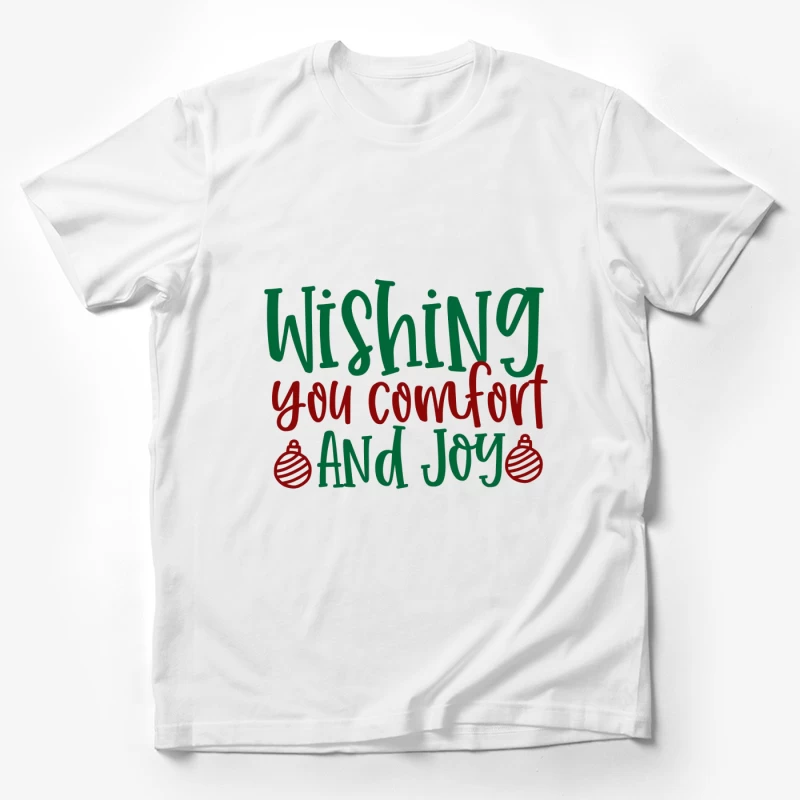 Carte de vœux festive avec confort et joie Homme T-Shirt