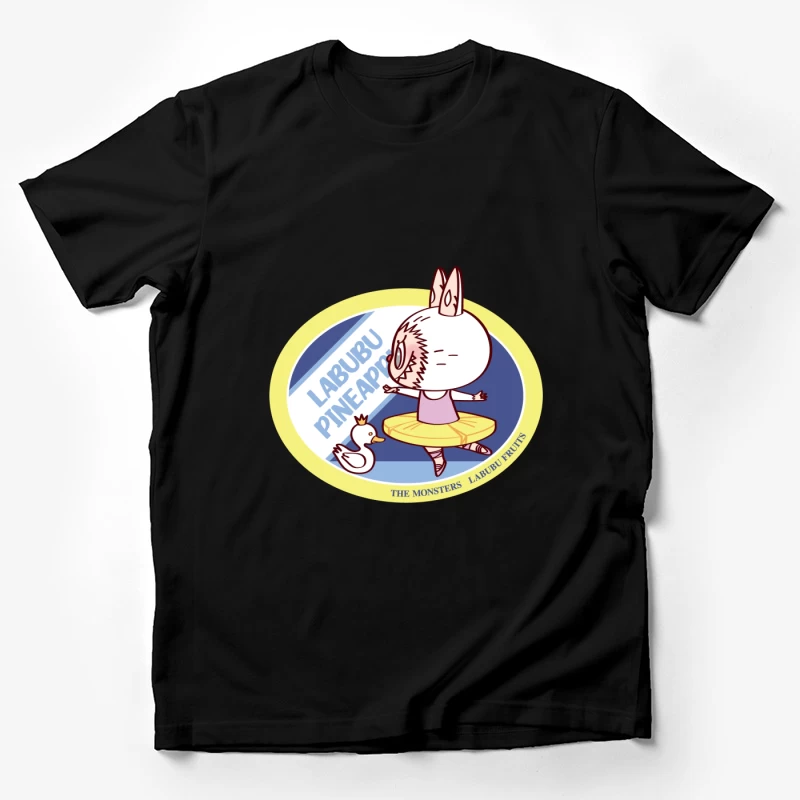 Labubu mit Krone und Ente Herren T-Shirt