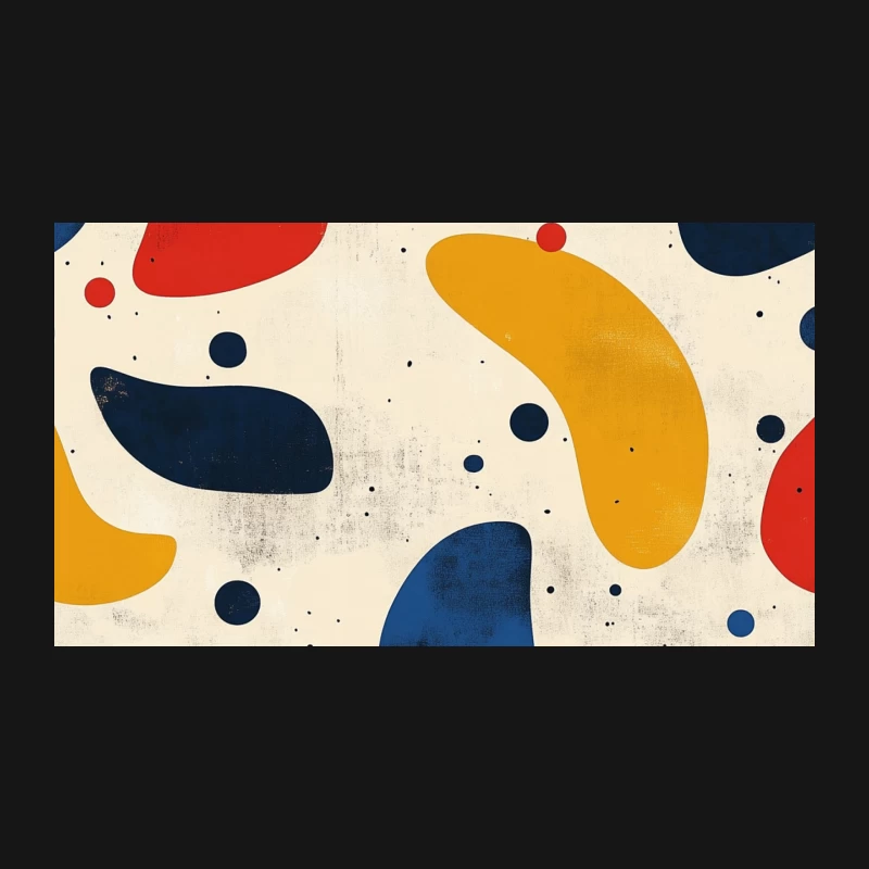 Vibrant Abstract Geometric Pattern with Retro-Modern Flair Desk Mat