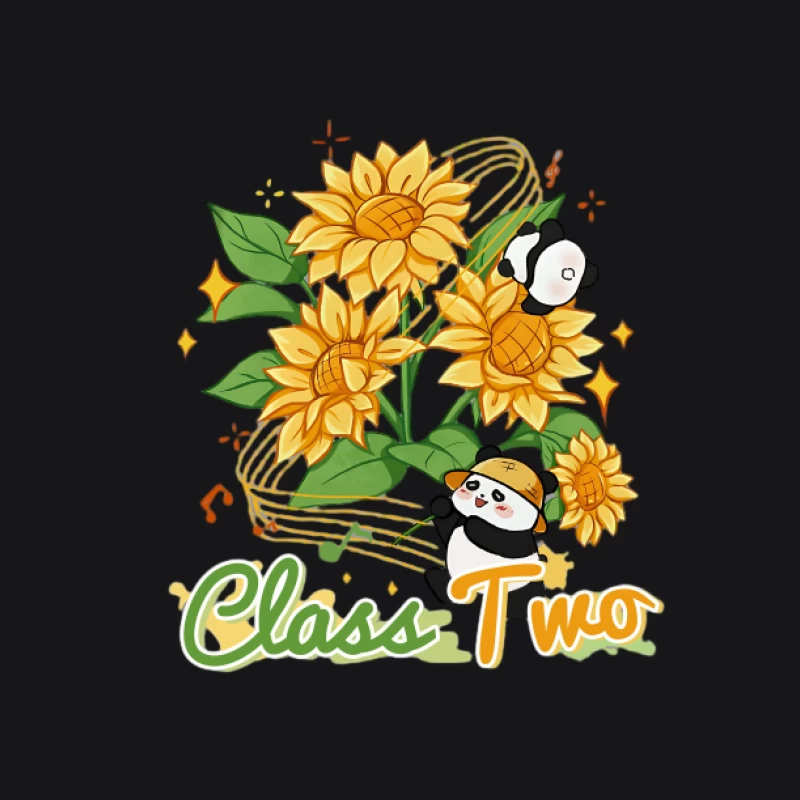 Tournesols et Pandas Homme Sweat à capuche